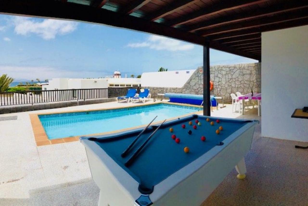 Villa Neptuno With Private Pool, Sea View, Sat-Tv & Free Wifi 普拉亚布兰卡 外观 照片