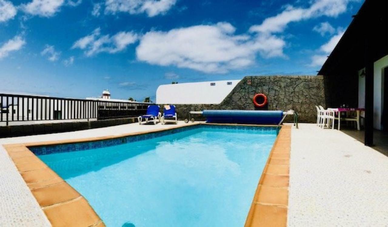 Villa Neptuno With Private Pool, Sea View, Sat-Tv & Free Wifi 普拉亚布兰卡 外观 照片